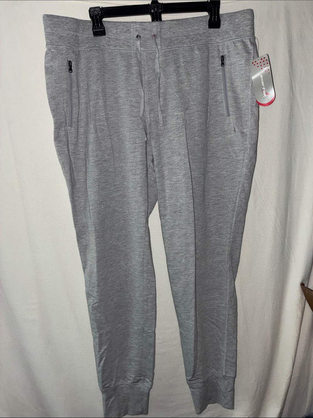Exertek  Gray Zip-Pocket Jogger Sweatpants